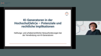 Haftungs- und urheberrechtliche Herausforderungen bei der Verwendung von KI-Generatoren (I)