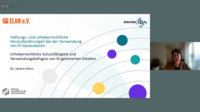 Haftungs- und urheberrechtliche Herausforderungen bei der Verwendung von KI-Generatoren (II)