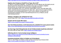 Online-Podiumsdiskussion KI und Rolle der Hochschullehrenden: Linksammlung aus dem Chat
