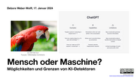 Mensch oder Maschine? Möglichkeiten und Grenzen von KI-Detektoren