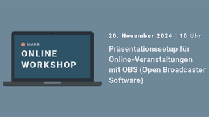 Präsentationssetup für Online-Veranstaltungen mit OBS (Open Broadcaster Software)